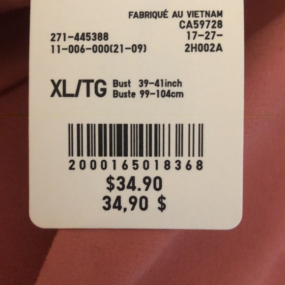 Uniqlo Wireless Active Square Neck Bra - Picture 4 of 4